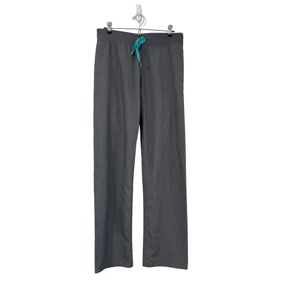 Figs Mens Gray Pisco Scrub Pull On Pants Size Small Tall